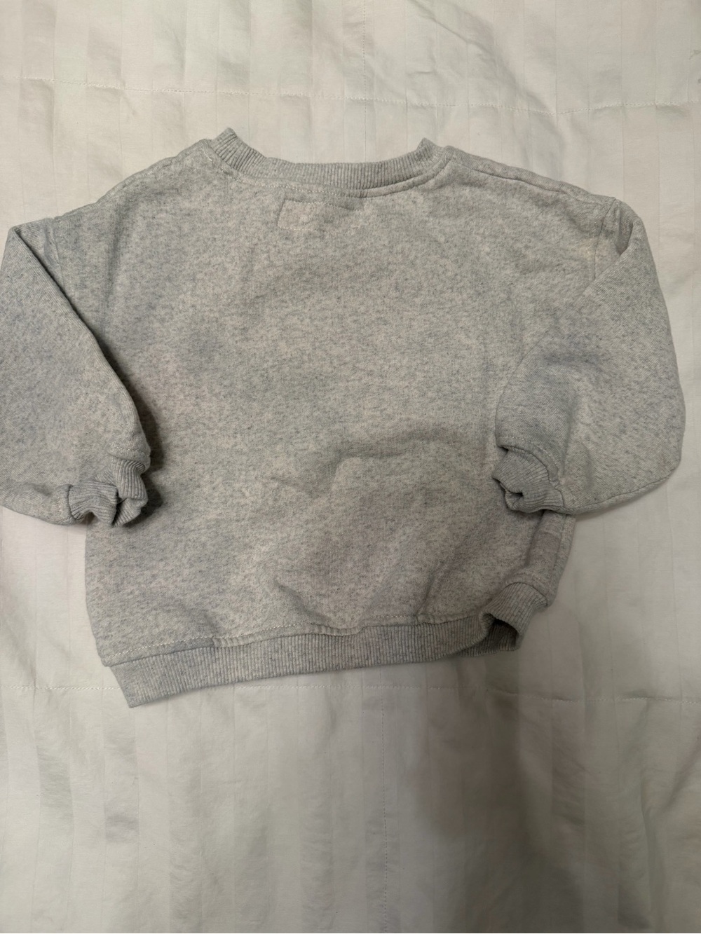 Zara Grey Sweatshirt with Burgundy Minnie Graphic and Black Bow - Picture 2 of 2